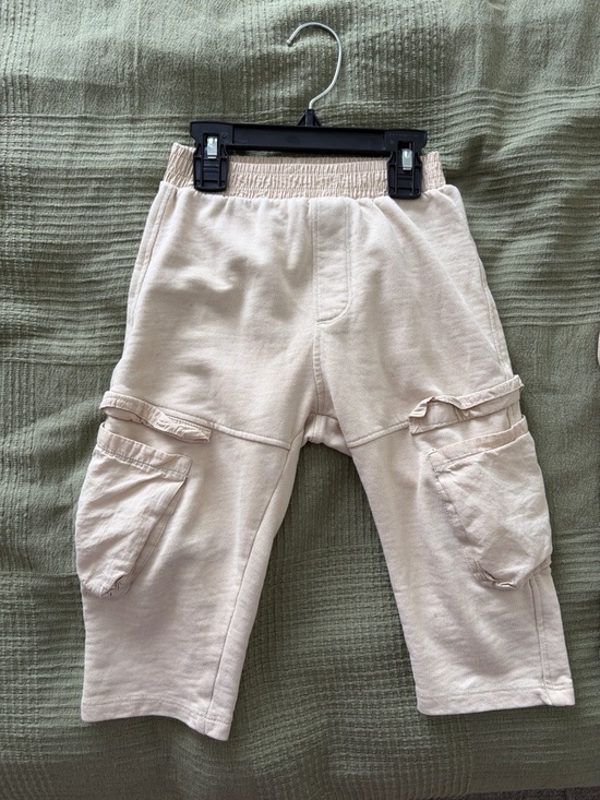 Zara Other - Zara Kids Cargo Sweatpants in Light Beige